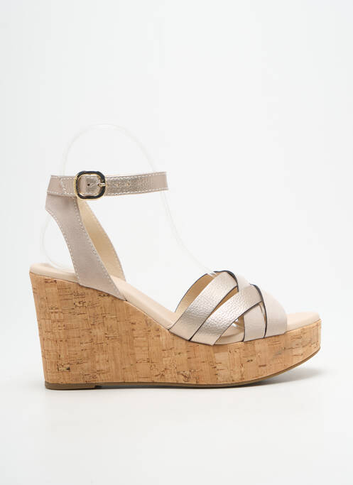 Sandale/Pantofi decupați auriu NERO GIARDINI femeie