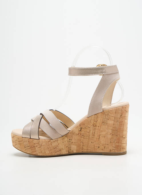 Sandale/Pantofi decupați auriu NERO GIARDINI femeie