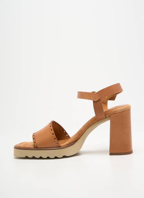 Sandale/Pantofi decupați maro UNISA femeie