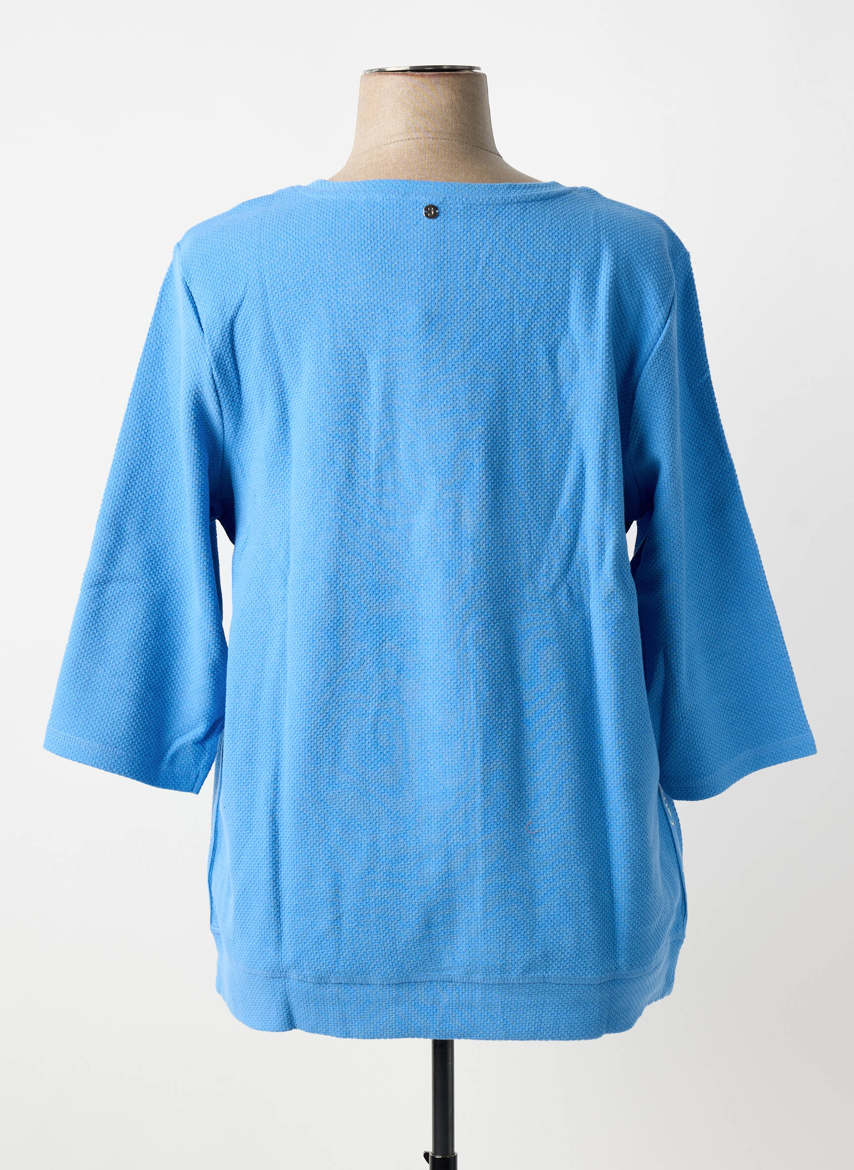 Tricou croială dreaptă mâneci scurte albastru SHEEGO femeie