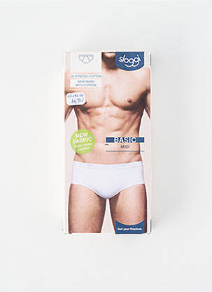 Boxer elasticitate alb SLOGGI bărbat