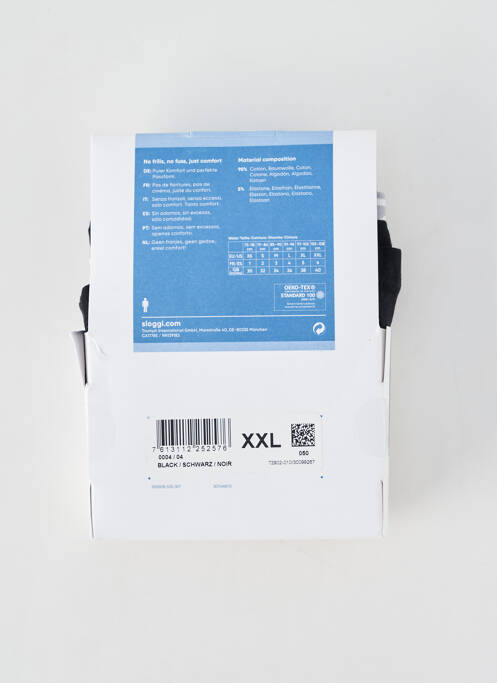 Boxer elasticitate negru SLOGGI homme