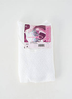 Top/caraco elasticitate alb JET femme