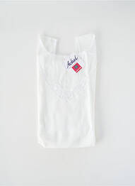 Top/caraco elasticitate alb ACHEL femme