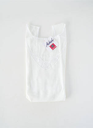 Top/caraco elasticitate alb ACHEL femme