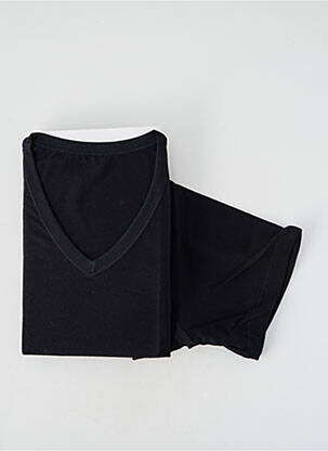 Tricou elasticitate mâneci scurte negru SET bărbat