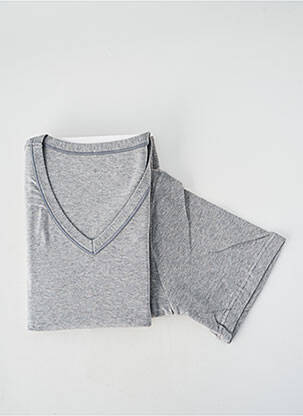 Tricou elasticitate mâneci scurte gri SET bărbat