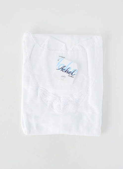 Top/caraco elasticitate alb ACHEL femme