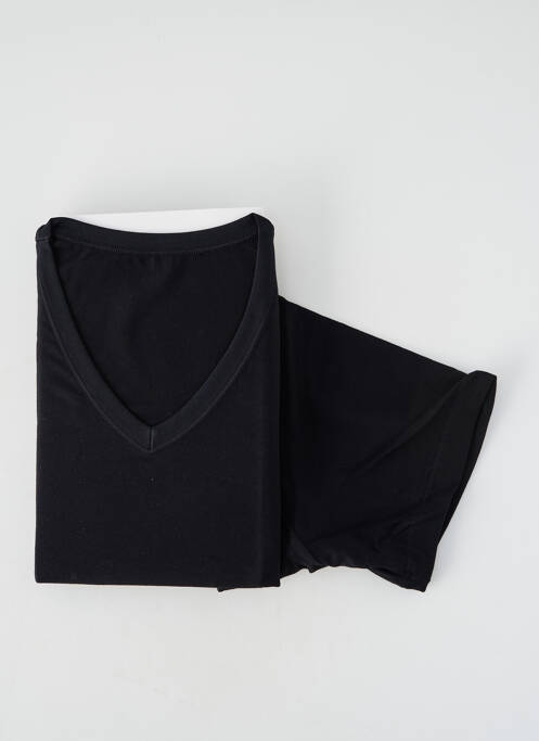 Tricou elasticitate mâneci scurte negru SET homme