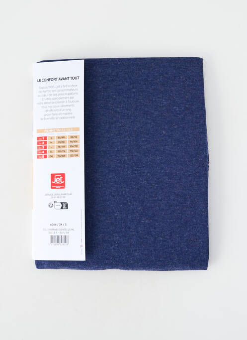 Top/caraco elasticitate albastru JET femme