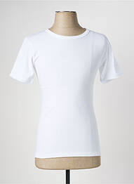 Tricou elasticitate mâneci scurte alb JET homme