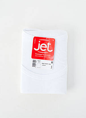 Maiou croială dreaptă fără mâneci alb JET homme