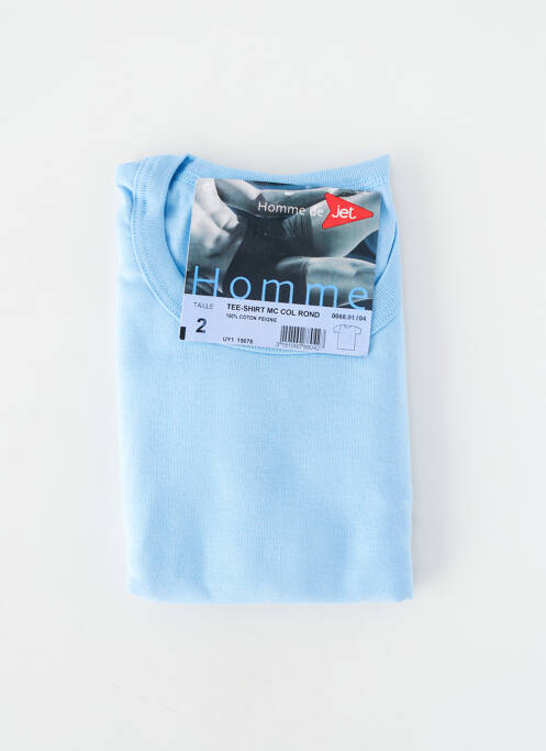 Tricou elasticitate mâneci scurte albastru JET homme