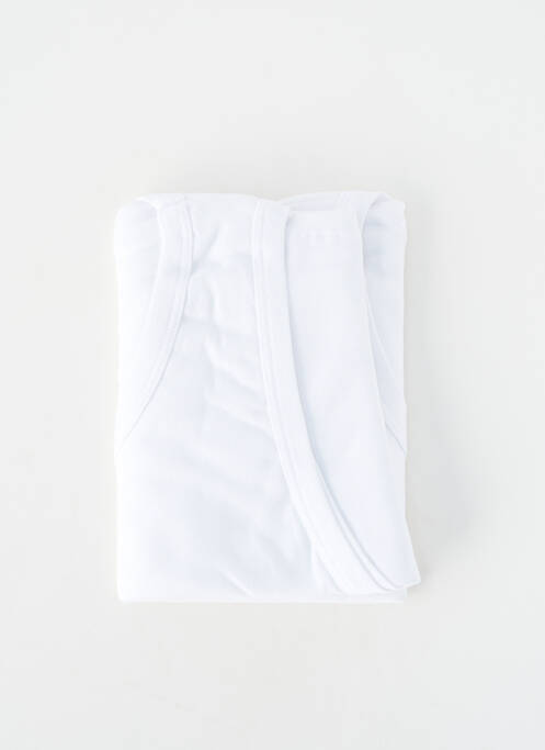 Maiou croială dreaptă fără mâneci alb JET homme