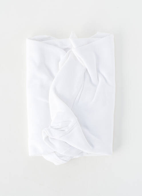 Tricou croială ajustată mâneci scurte alb JET homme