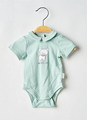 Body de lenjerie elasticitate verde P'TIT BISOU garcon