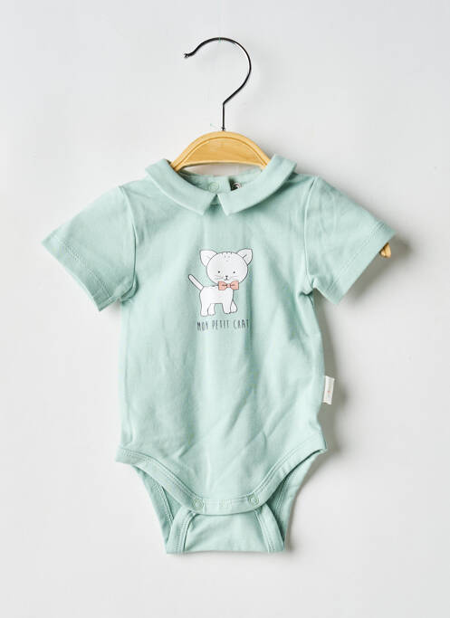 Body de lenjerie elasticitate verde P'TIT BISOU garcon