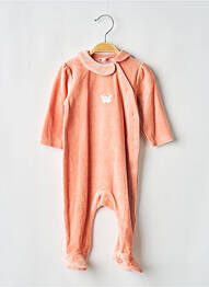 Pijama închidere cu capse la picioare roz P'TIT BISOU fille