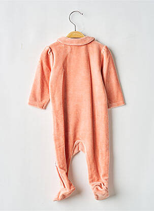 Pijama închidere cu capse la picioare roz P'TIT BISOU fille