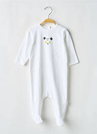 Pijama închidere presată alb P'TIT BISOU garcon