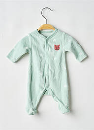 Pijama închidere cu capse la picioare verde P'TIT BISOU garcon