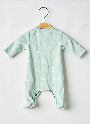 Pijama închidere cu capse la picioare verde P'TIT BISOU garcon