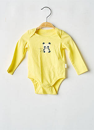 Body de lenjerie serigrafie galben P'TIT BISOU garcon