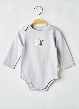 Body de lenjerie serigrafie gri P'TIT BISOU garcon