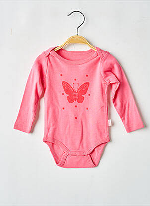 Body de lenjerie închidere presată roz P'TIT BISOU fille