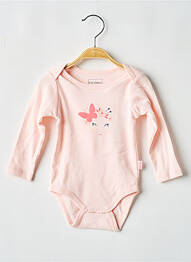 Body de lenjerie serigrafie roz P'TIT BISOU fille