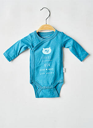 Body de lenjerie serigrafie albastru P'TIT BISOU garcon
