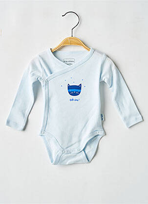 Body de lenjerie serigrafie albastru P'TIT BISOU garcon