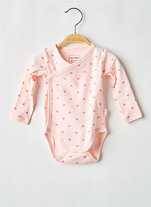 Body de lenjerie închidere presată roz P'TIT BISOU fille