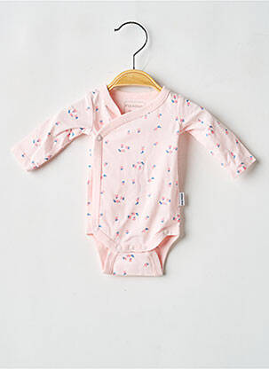 Body de lenjerie închidere presată roz P'TIT BISOU fille