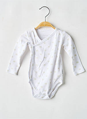 Body de lenjerie închidere presată alb P'TIT BISOU fille