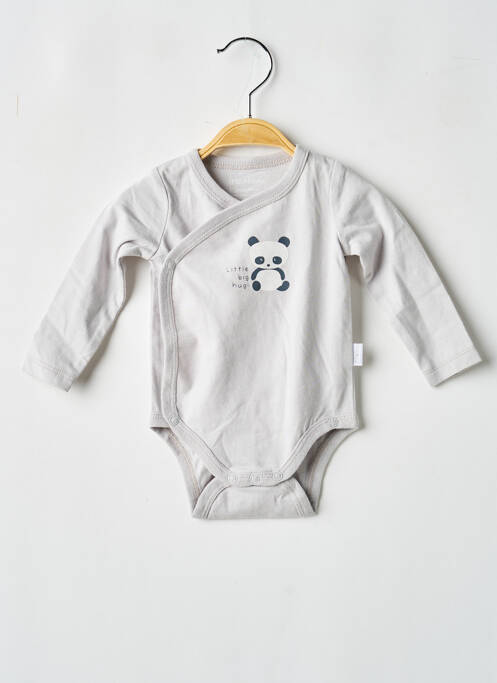Body de lenjerie serigrafie gri P'TIT BISOU garcon