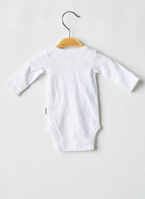 Body de lenjerie închidere presată alb P'TIT BISOU garcon