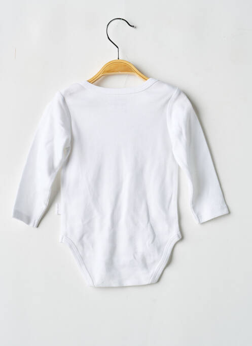 Body de lenjerie închidere presată alb P'TIT BISOU fille