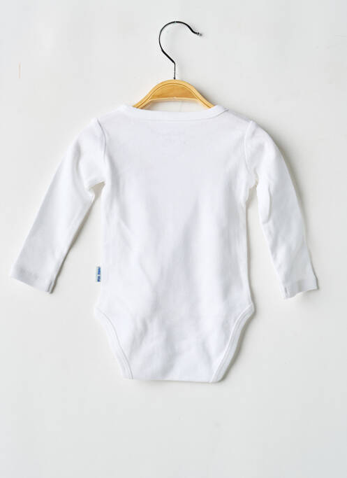 Body de lenjerie închidere presată alb P'TIT BISOU garcon