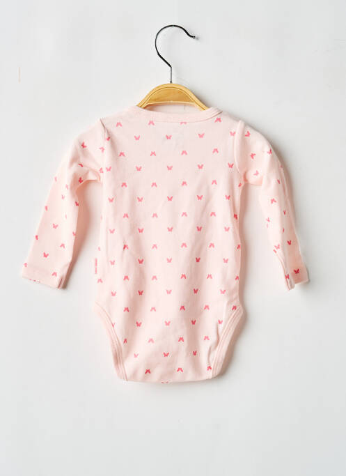 Body de lenjerie închidere presată roz P'TIT BISOU fille