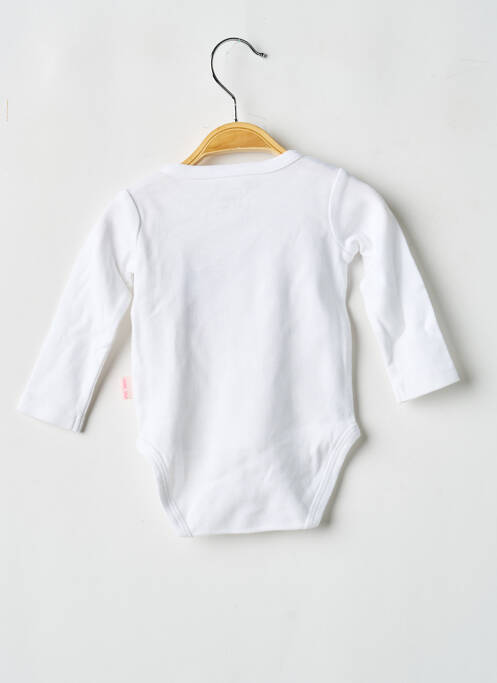 Body de lenjerie închidere presată alb P'TIT BISOU fille