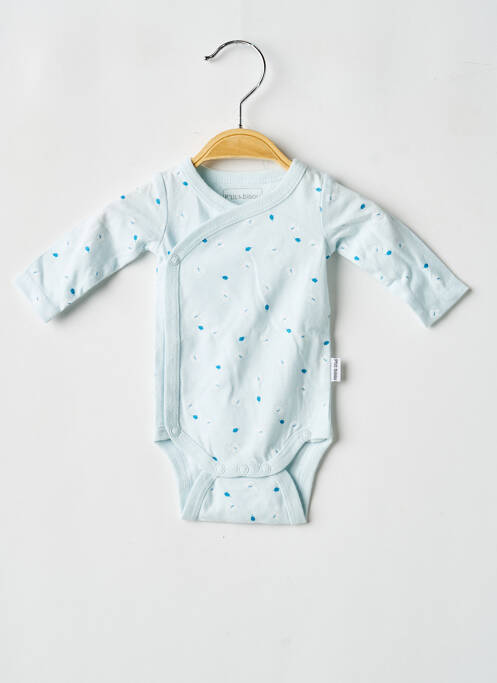 Body de lenjerie imprimeu fantezie albastru P'TIT BISOU garcon