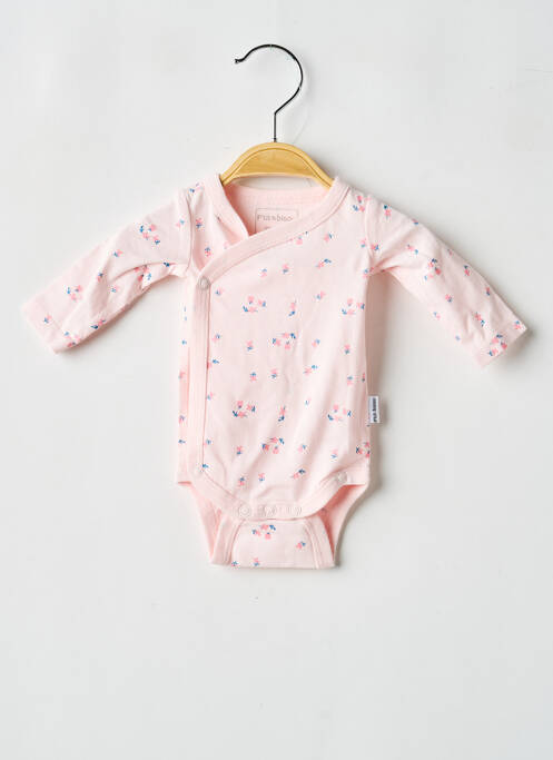 Body de lenjerie închidere presată roz P'TIT BISOU fille