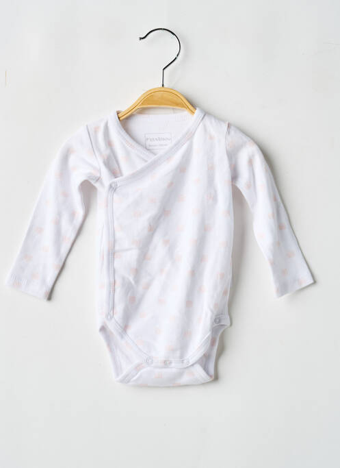 Body de lenjerie imprimeu fantezie alb P'TIT BISOU garcon