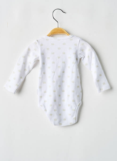 Body de lenjerie închidere presată alb P'TIT BISOU fille