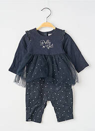 Salopetă-pantalon bretele subțiri bretele subțiri negru NANO & NANETTE fille