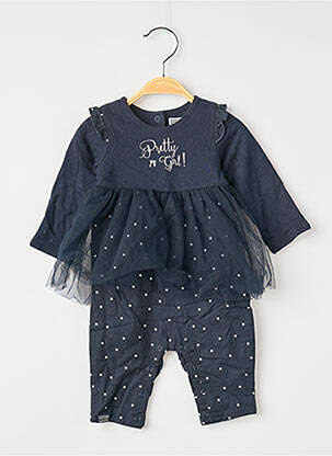 Salopetă-pantalon bretele subțiri bretele subțiri negru NANO & NANETTE fille