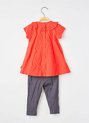 Set pantaloni slim roșu P'TIT BISOU fată