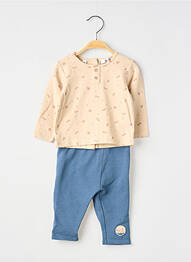 Set pantaloni talie elastică bej MARESE garcon