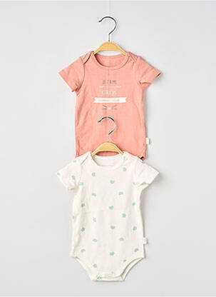 Body de lenjerie imprimeu animal roz P'TIT BISOU fille